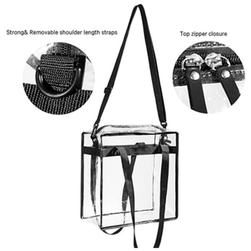 Transparent tote bag with multiple interior compartments Kalsten