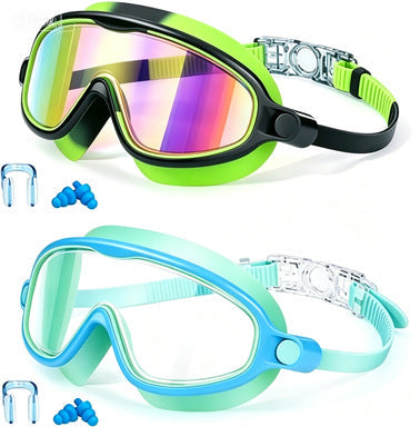 Swim protection goggles with adjustable nose piece and anti-fog technology Kalsten