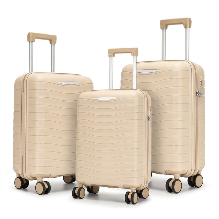 Hard Shell Suitcase Set with Innovative Pocket Organization Kalsten