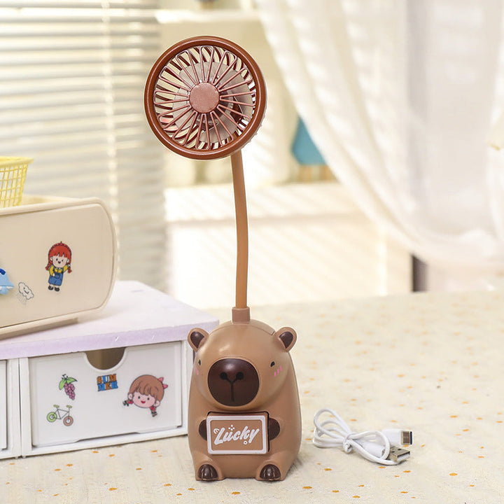 Unisex Portable Hand Fan in Animal Design with Flexible Holder Kalsten