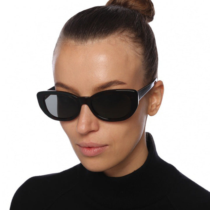 Women's Cat-Eye Sunglasses with High-Gloss Plastic Frame Kalsten