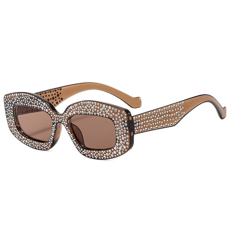 Women striking sunglasses with glamorous rhinestones Kalsten