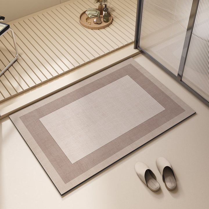Modern Geometric Bath Mat Kalsten