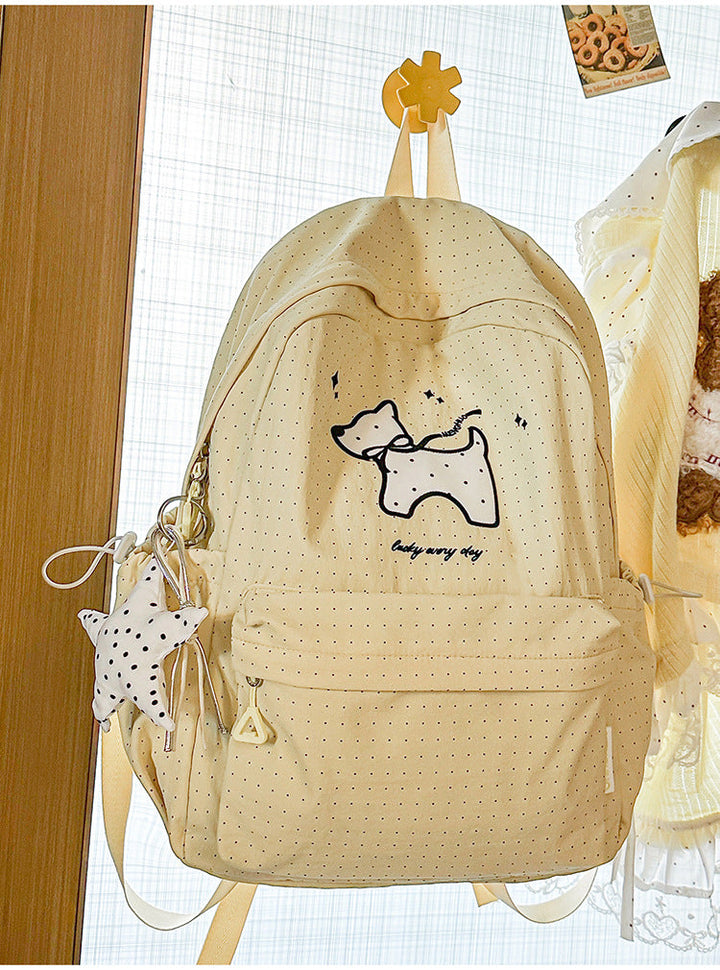 Lightweight Cat Print School Backpack