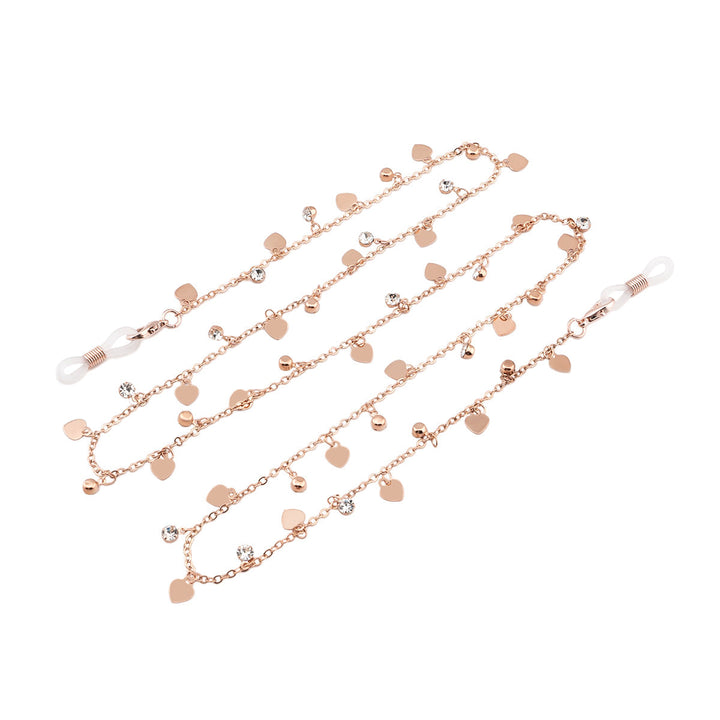 Heart-Shaped Crystal Eyewear Chain Kalsten