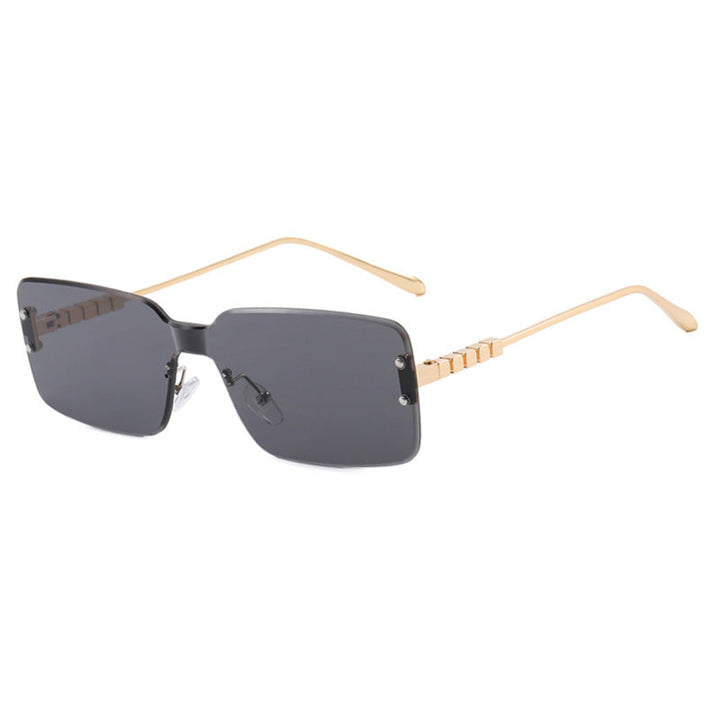Women's modern rectangular sunglasses with stylish metal frame Kalsten