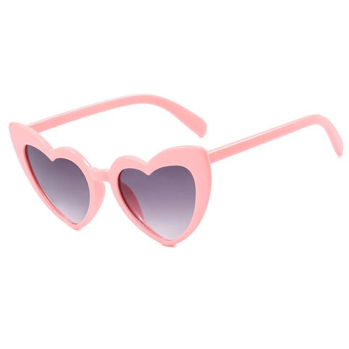 Women's Heart-Shaped Sunglasses with Polarized Lenses and High-Quality Plastic Frame Kalsten