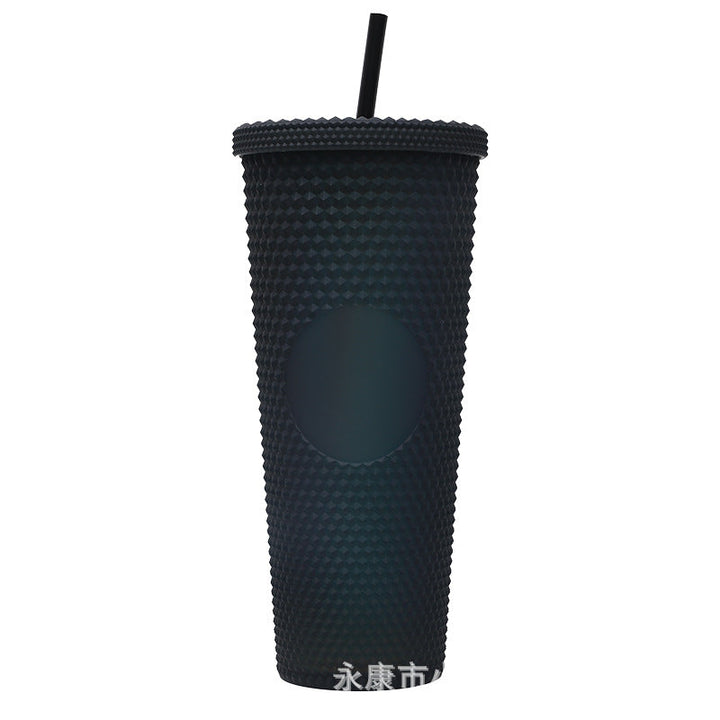 Ladies High-Quality Glitter Drinking Cup with Leak-Proof Lid and Integrated Straw Kalsten