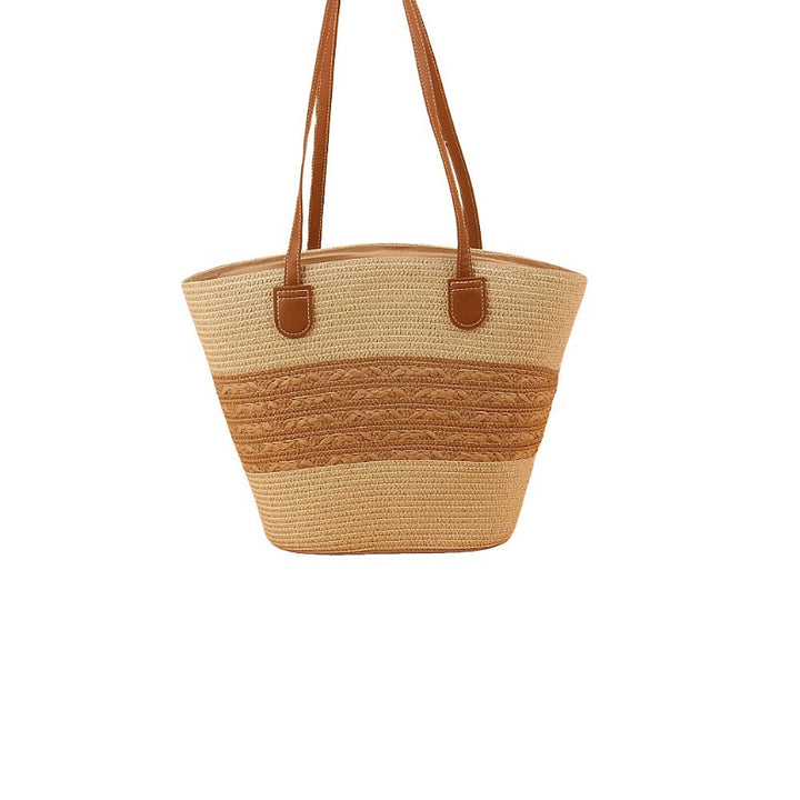 Fan bag with faux leather carrying handles Kalsten