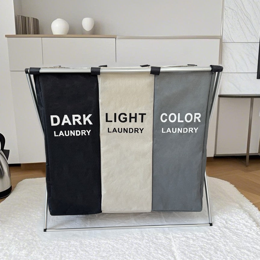 Laundry separation system with three compartments Kalsten