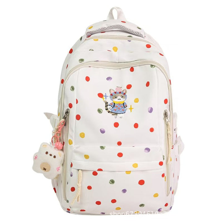 Playful Character Print Backpack Kalsten