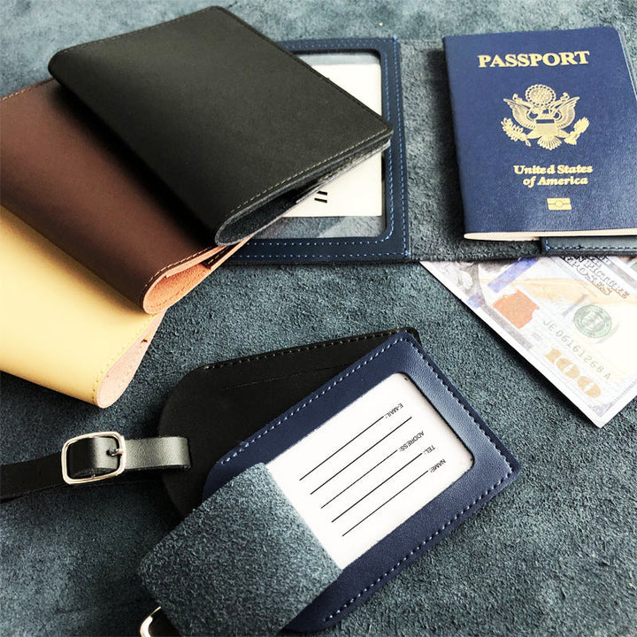 Vintage Leather Luggage Tag Kalsten
