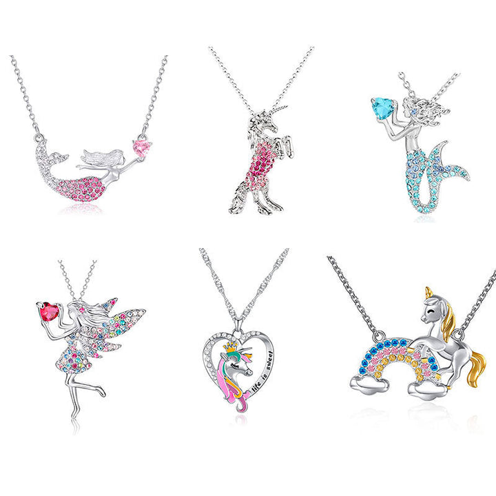 Playful Cat-Themed Jewelry Pendant Necklace Kalsten
