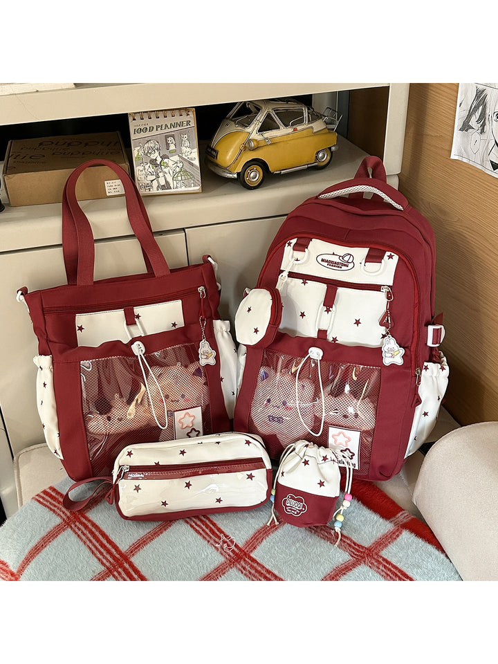 Plush School Backpack Set Kalsten