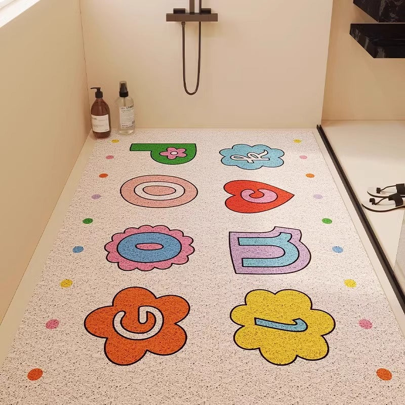 Fun Dinosaur-Themed Bathroom Mat Kalsten