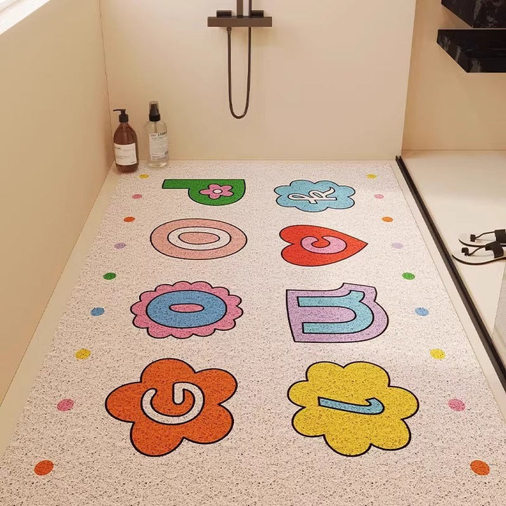 Fun Dinosaur-Themed Bathroom Mat Kalsten