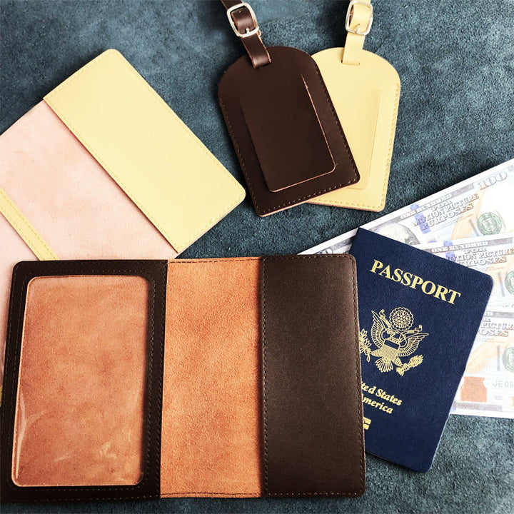 Vintage Leather Luggage Tag Kalsten