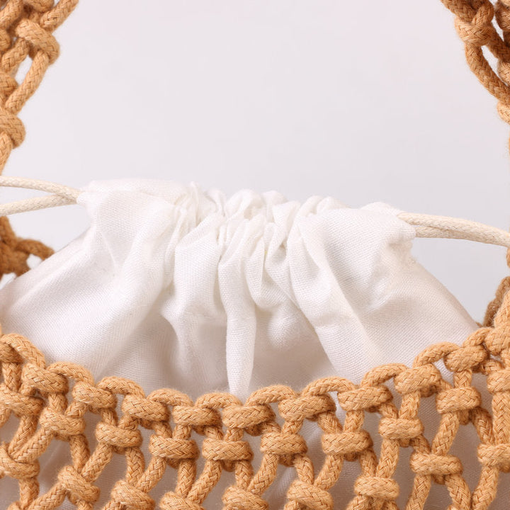 Hand-knotted tote bag made of natural cotton Kalsten