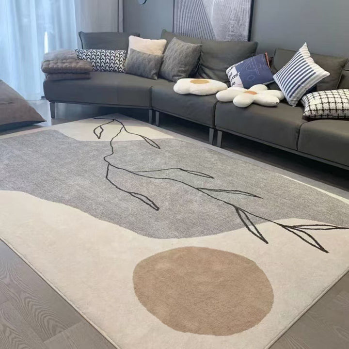 Abstract Pattern Plush Area Rug