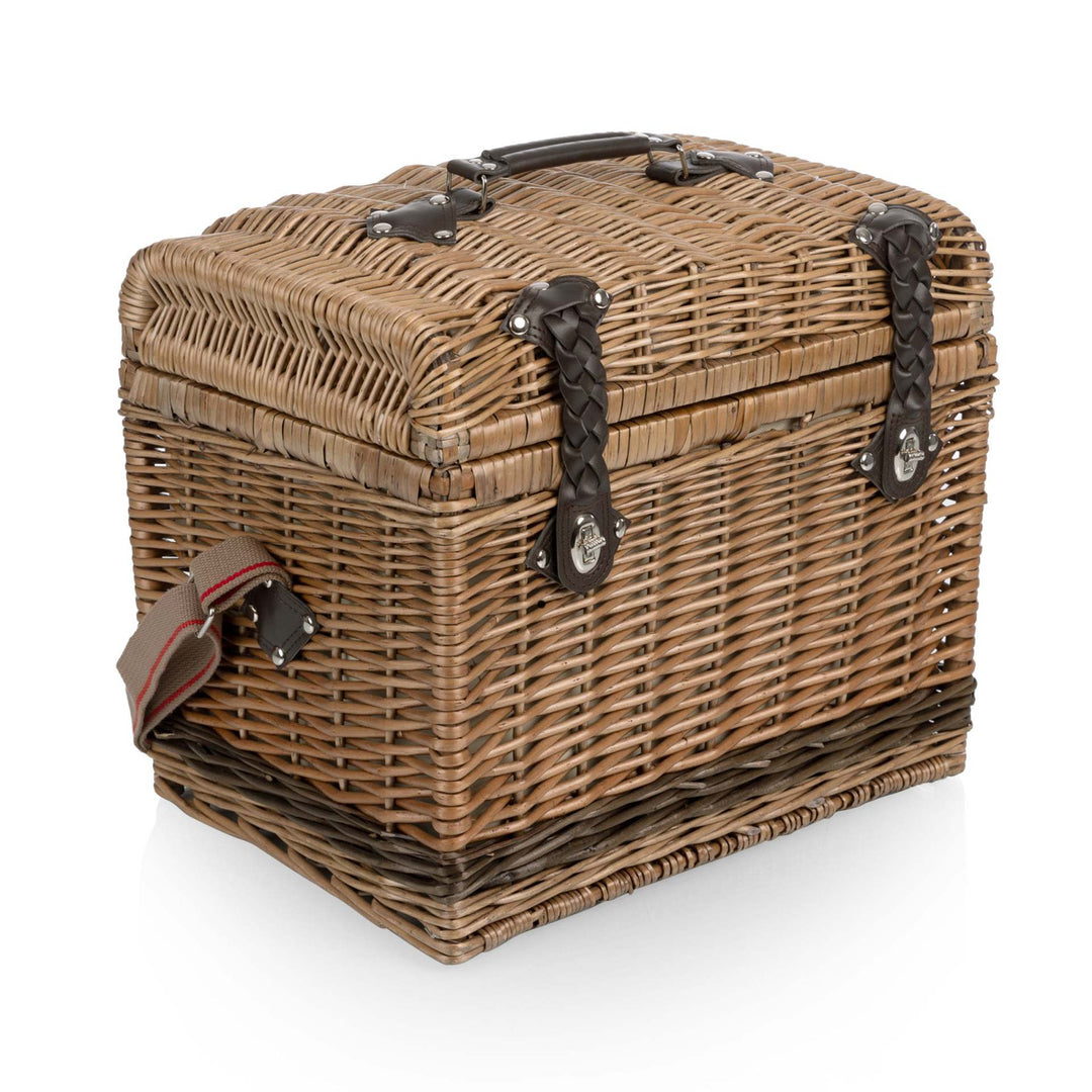 Ladies High-Quality Picnic Basket with Durable Leather Handles Kalsten