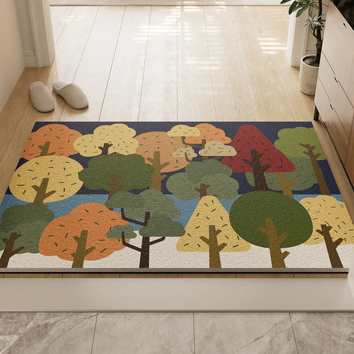 Forest-Themed Non-Slip Bath Mat Kalsten