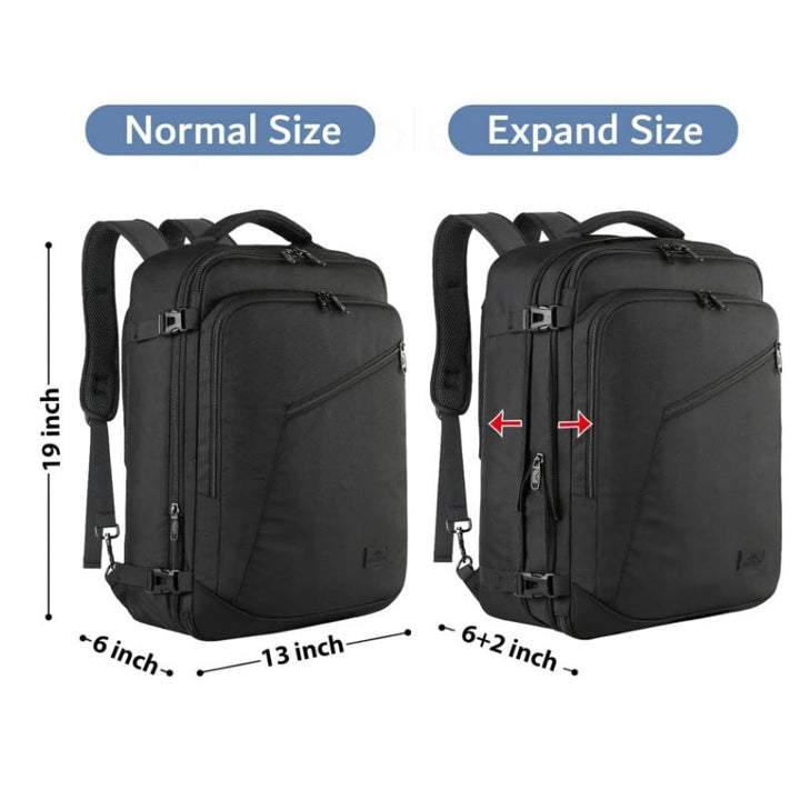 Multifunctional travel backpack with integrated storage compartments and ergonomic design Kalsten