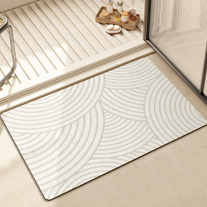 Modern Textured Bath Mat Kalsten
