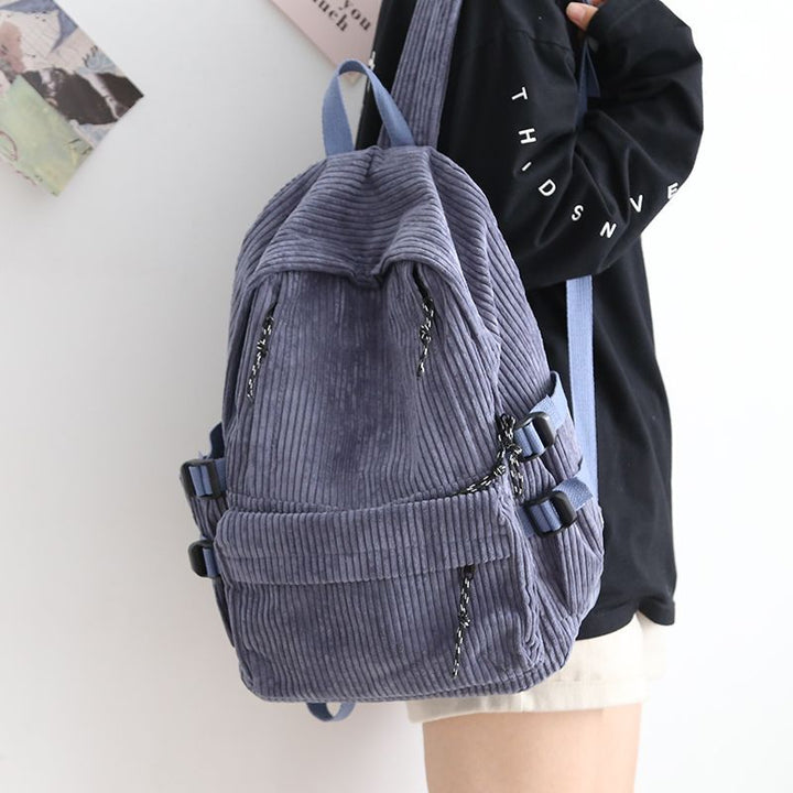 Textured Corduroy Sling Backpack Kalsten