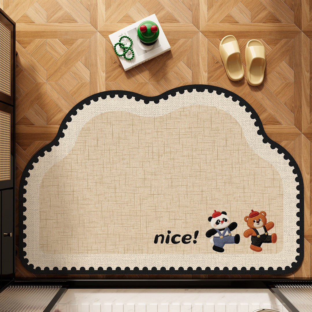 Cute Pet-Themed Bath Mat Kalsten