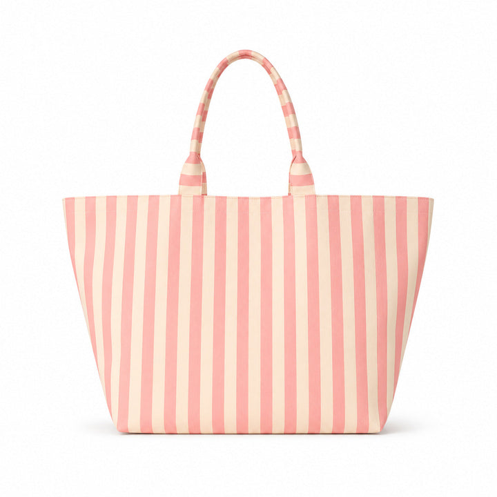 Beach bag with width, water-repellent stripes Kalsten