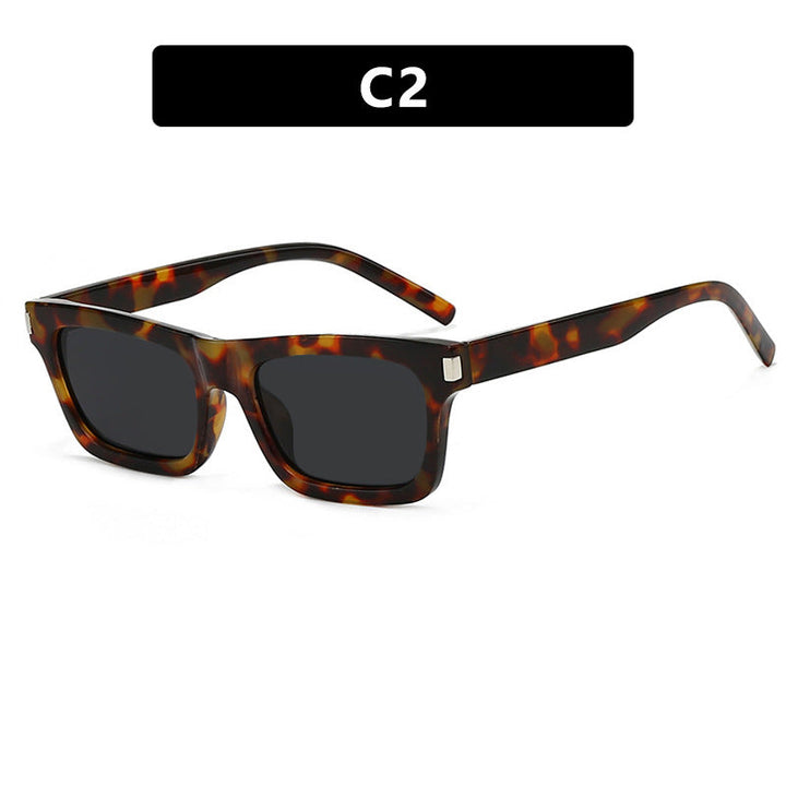 Women's square sunglasses with transparent lenses and stylish design Kalsten