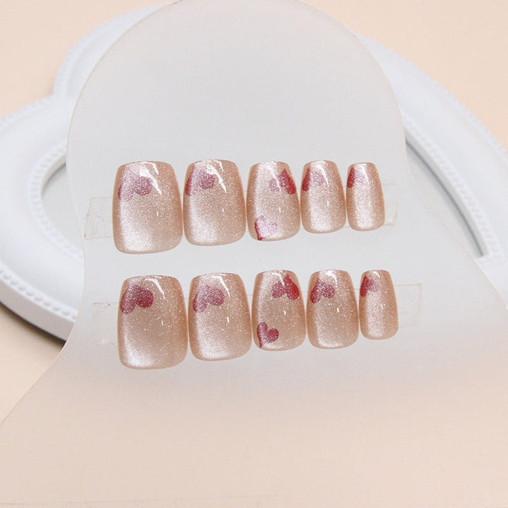 Heart Design Press-On Nail Tips Kalsten