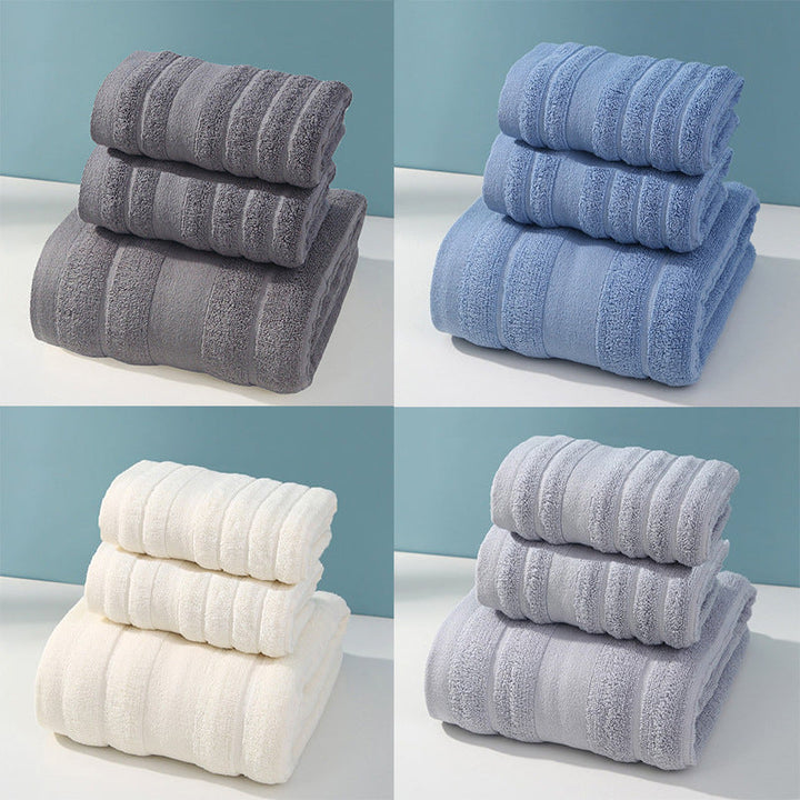 Terry Bath Towel with Elegant Stripes Kalsten