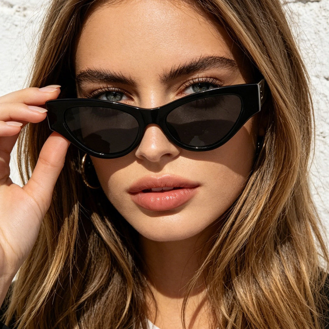 Women Cat-Eye Sunglasses with elegant, transparent frame and UV protection Kalsten