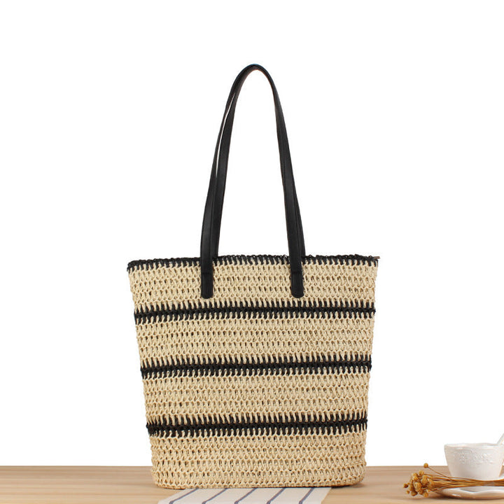 Elegant beach bag with modern stripes Kalsten