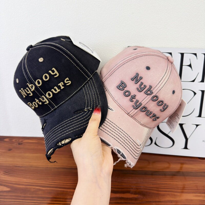 Women's Distressed Adjustable Baseball Cap Kalsten