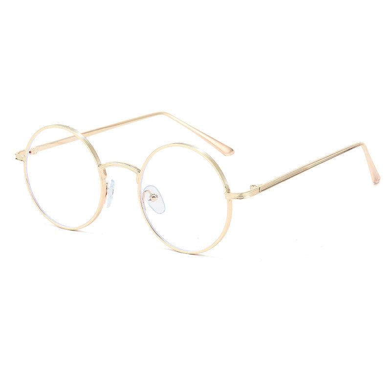 Ladies fashionable glasses with round lenses and fine metal frame Kalsten
