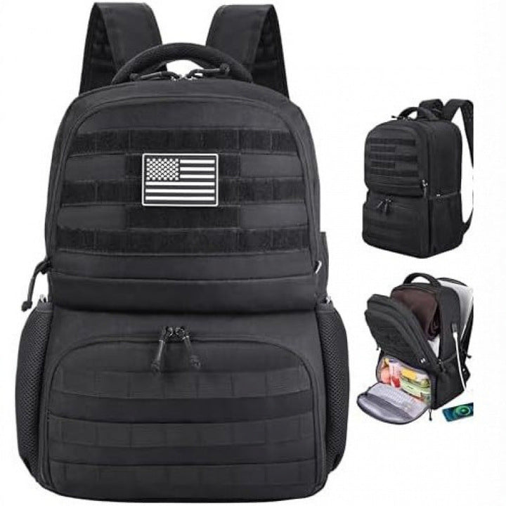 Multifunctional Backpack with Multiple Compartments and Attachment Options Kalsten