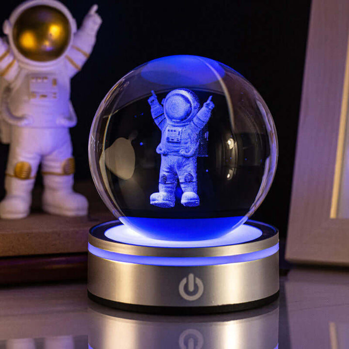 Creative 3D Inner Carving Luminous Crystal Ball Colorful Gradient Small Night Lamp Home Decorations Gifts Selection | Kalsten