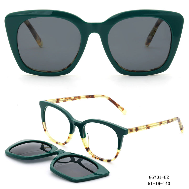 Ladies Retro-inspired sunglasses with detachable lenses Kalsten
