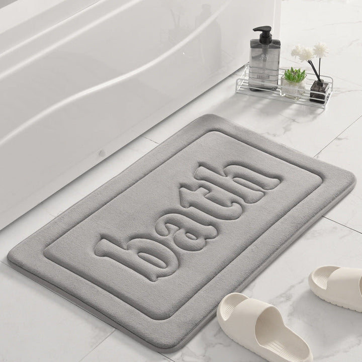 Plush Textured Bath Mat