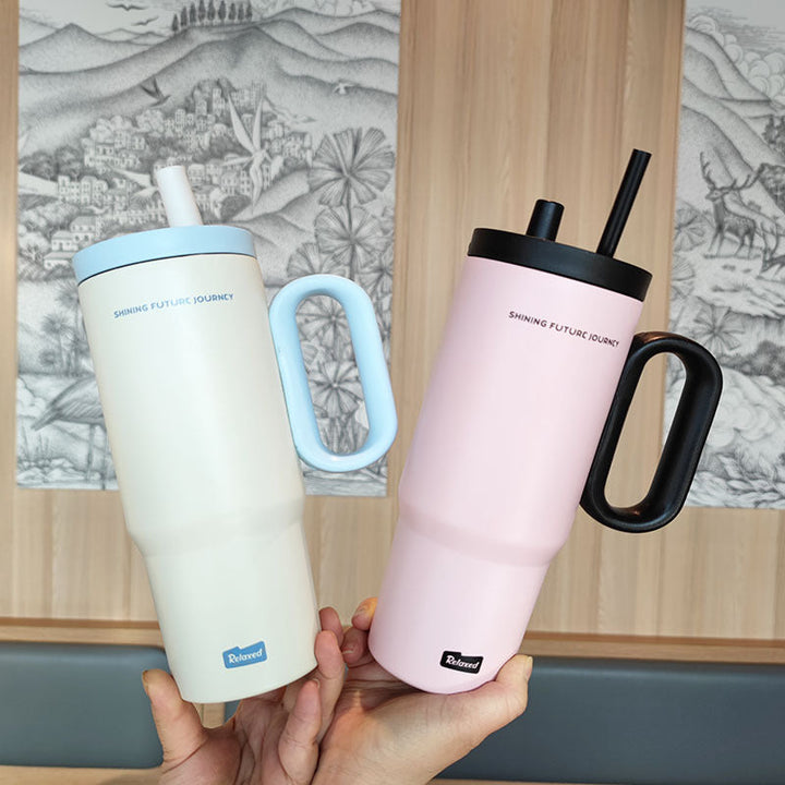 Women insulated drinking container with ergonomic handle Kalsten
