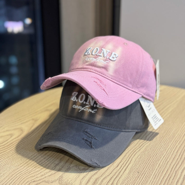 Unisex Distressed Cotton Baseball Cap Kalsten