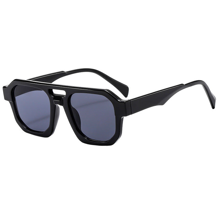 Women’s exclusive polygonal sunglasses with luxurious tortoiseshell pattern Kalsten