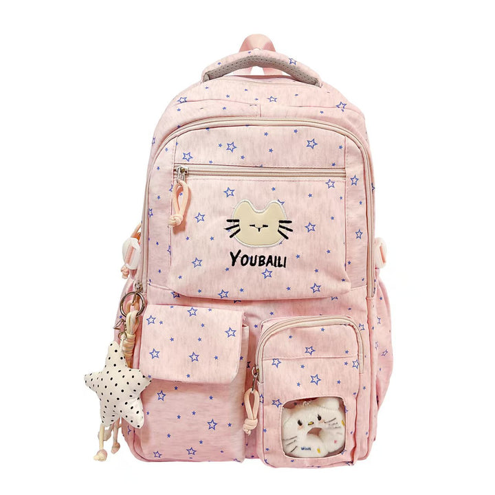 Cartoon-Themed Multi-Pocket Backpack Kalsten