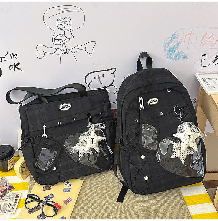 Multi-Purpose Star-Embellished School Backpack