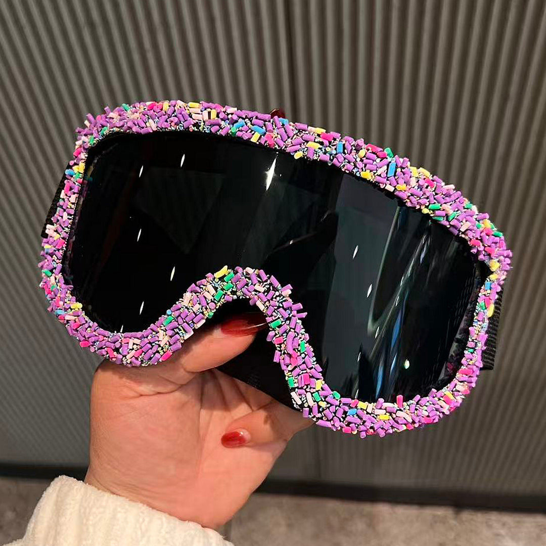 Women's stylish ski goggles with unique decor Kalsten