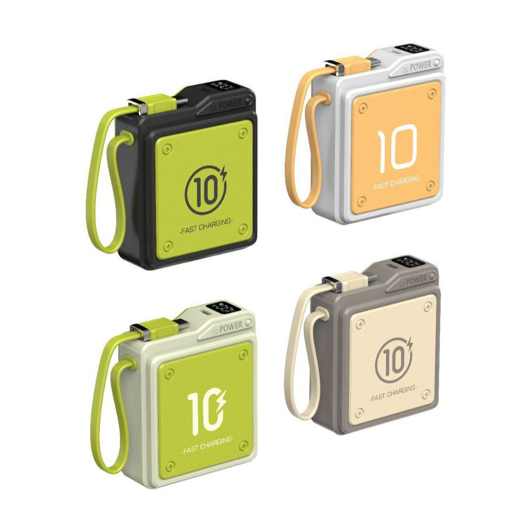 Compact fast charging power bank with digital charge level display Kalsten