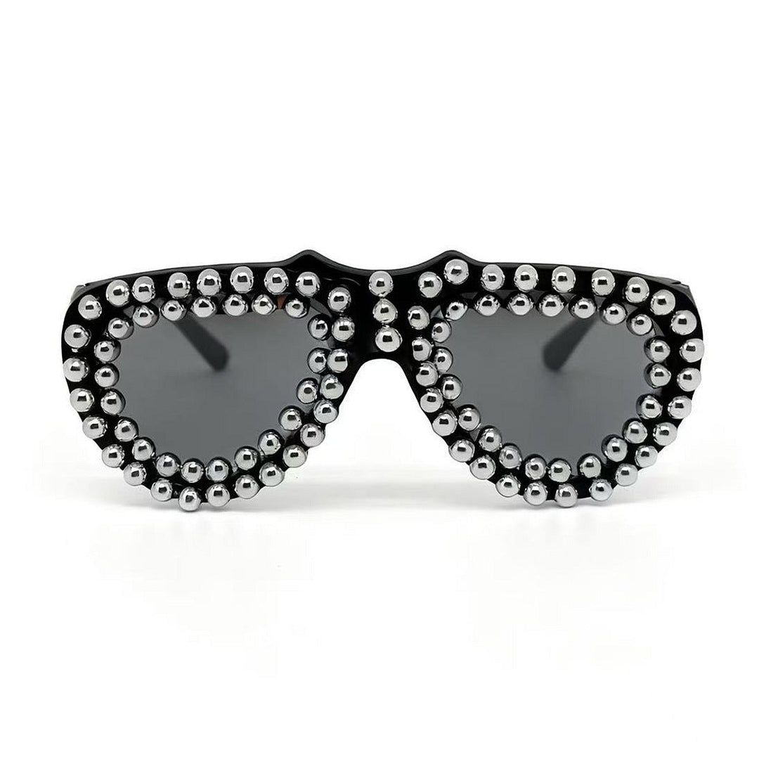Ladies fashionable heart sunglasses with rhinestone embellished frame Kalsten