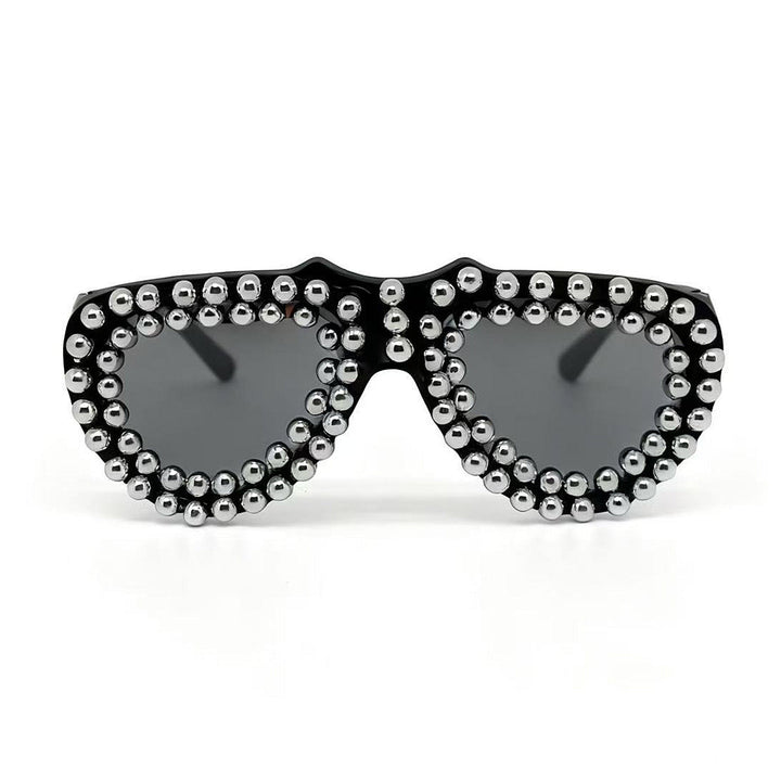 Ladies fashionable heart sunglasses with rhinestone embellished frame Kalsten